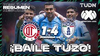 Resumen y goles | Toluca 1-4 Pachuca | Liga Mx Apertura 22 -J11 | TUDN