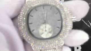 Modern Full Iced Out Chrono Bling Bling Hip Hop Watch | WAT8712R