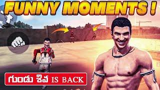 Gundu Siva New Funny WTF Moments Is Back |GunduSiva Funny Fist On Factory Top -Free Fire In Telugu