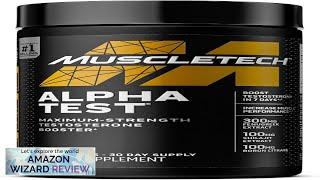 Testosterone Booster for Men MuscleTech AlphaTest Tribulus Terrestris & Boron Supplement Review