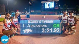 Arkansas's collegiate record 4x400m women's relay | 2024 West quarterfinals