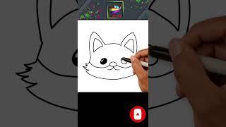 How to draw a Kawaii fox face step by step ||@kidshub7799