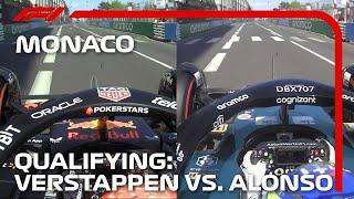 Verstappen vs. Alonso: Qualifying Laps Compared | 2023 Monaco Grand Prix