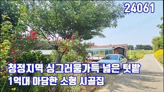 청정지역 당진전원주택 싱그러움가득 넓은 텃밭 1억대 아담한 소형 당진시골집