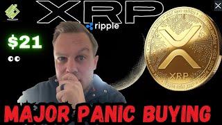 XRP $21 PANIC BUYS (Ripple XRP News) 