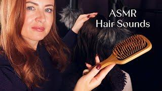 Watch Me Make Hair Sounds  No Talking ASMR  Washing, Brushing, Oils, Combing, Slow, Long