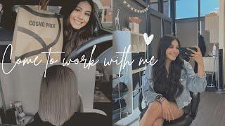 Come To Work With Me For A Week | salon vlog, hair stylist work week, cosmoprof mini haul