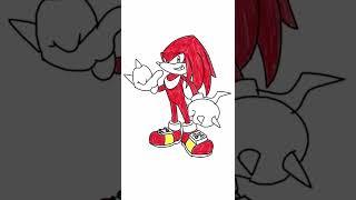 Easy drawing Knuckles (Sonic the hedgehog)