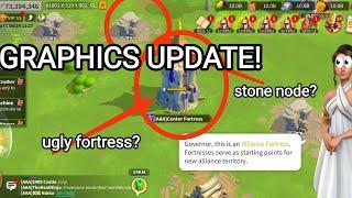 New Rise of kingdoms graphics update OLD VS NEW structures etc! Rise of Kingdoms F2P