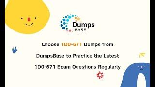 Share 1D0-671 Free Dumps Online - Check Before Downloading the Latest 1D0-671 Dumps