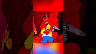 Homer's Endless Pain in Hell #simpsons #shorts