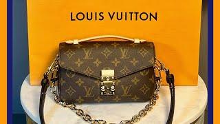 LOUIS VUITTON HANDBAG UNBOXING| POCHETTE METIS EAST WEST | MONOGRAM CANVAS | LUX WIFE LIFE!