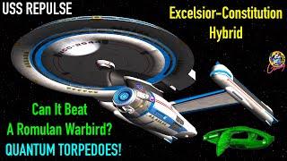 USS Repulse REFIT VS Romulan D'deridex Class Warbird - Both Ways - Star Trek Starship Battles