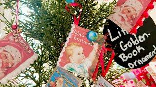 Little golden book mini ornaments (cute gift idea)