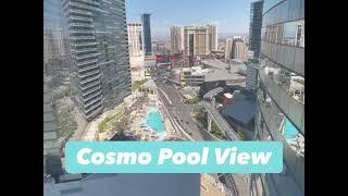 Las Vegas Vdara Fountain View Corner Suite Room Walkthrough