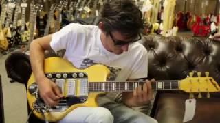 Jim Grandcamp playing an Airline Guitar here at Norman's Rare Guitars