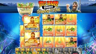 BIG BASS BONANZA KEEPING IT REAL INSANE GAMEPLAY GOLD FISHERMEN HIT 2X BONUS BUY ONLINE CASINO SLOT