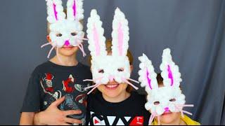 How To Make Easter Bunny Masks! Kids Craft!