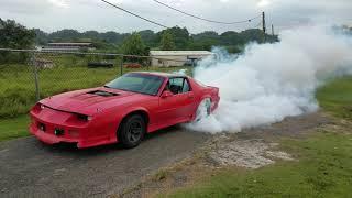 Third gen Camaro high gear burnout