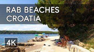 Walking Tour: Beaches of Town of Rab, Island of Rab, Croatia - 4K UHD Virtual Travel