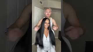 Invisible Tape Ins Hair Install + Straight Extensions For Beginners