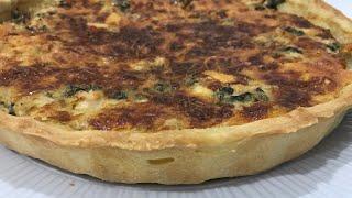 Quiche aux poulet et les épinards كيش بالدجاج والسبانخ 