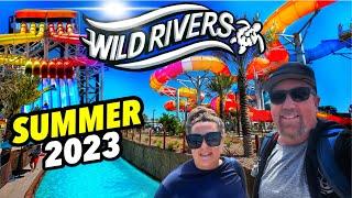 WILD RIVERS WATERPARK 2023! NEW Updates! Everything you need to know.. Slides, Food, & so much More!