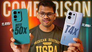 Vivo T4x vs Infinix Note 50X Comparison - Best Phone Under 15000?