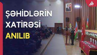 Silahlı Qüvvələrin Təlim Tədris Mərkəzində şəhidlərin xatirəsi anılıb