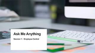 Employee Central Ask Me Anything Session