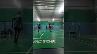 Badminton doubles game #youtube #ytshots #badminton #games #shorts #shots #trending #viralvideo