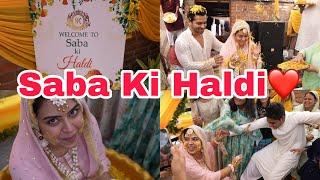 Saba ki Haldi ️ | Alhamdulillah  | #sabakishaadi #sabasunnykishaadi | Shoaib Ibrahim | vlog