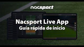 Guía rápida de inicio de Nacsport Live