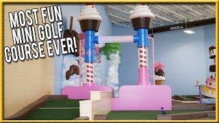 THE BEST AND MOST FUN MINI GOLF COURSE EVER! - THE CRAZIEST HOLES IN ONE! | Brooks Holt