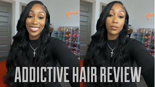 UPDATED 40 INCH  250% DENSITY ADDICTIVE HAIR WIG REVIEW 13X6 LACE FRONT WIG