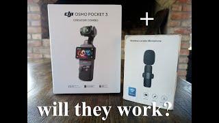 Osmo Pocket 3 + Wireless Lavalier Mics ?