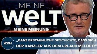 OLAF SCHOLZ: "Ganz erstaunliche Geschichte, dass sich der Kanzler aus dem Urlaub meldet!" - Jörges