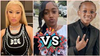 Nicki Minaj VS Jayah (OfficialTsquadTV) VS Super Siah (Beam Squad) | Lifestyle | Comparison