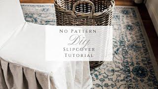 No Pattern DIY Slipcover Tutorial