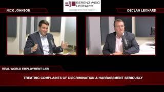 Treating Complaints Of Discrimination & Harassment Seriously