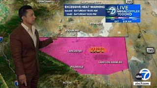 SoCal staying warm and sunny through the weekend