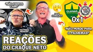 SEMPRE COM EMOÇÃO! OLHA COMO O CRAQUE NETO REAGIU A CUIABÁ 0X1 CORINTHIANS PELO BRASILEIRÃO