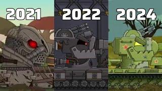 All evolution of KV-6 in Home tank cartoon