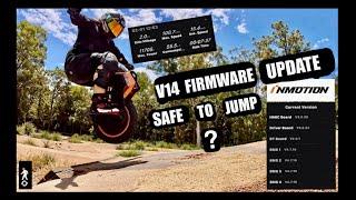 INMOTION V14 - New Firmware update, does it still pedal dip? A quick little hop and jump test.