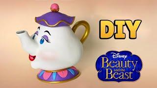 DIY: How to Make Mrs. Pott - Beauty and the Beast - Air Dry Clay Tutorial