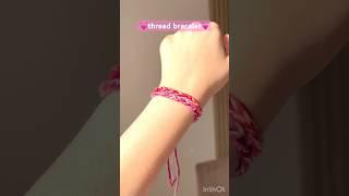 DIY thread bracelet