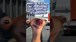 CS2: When you're a noob, but your friends still invite you to Competitive #cs2funny