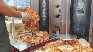  TURKISH CHICKEN DONER KEBAB / How chicken meat is stacked on skewer?