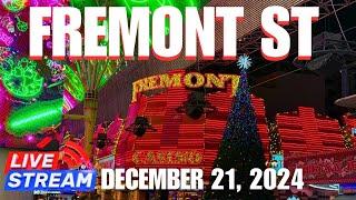 FREMONT ST EXPERIENCE SATURDAY Night Livestream! Christmas in Vegas