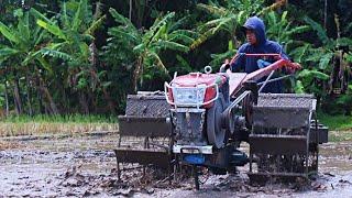 Bajak Singkal..!! Kerja Cepat Joki Muda Traktor Sawah dengan Diesel Kubota Mesin Quick G1000